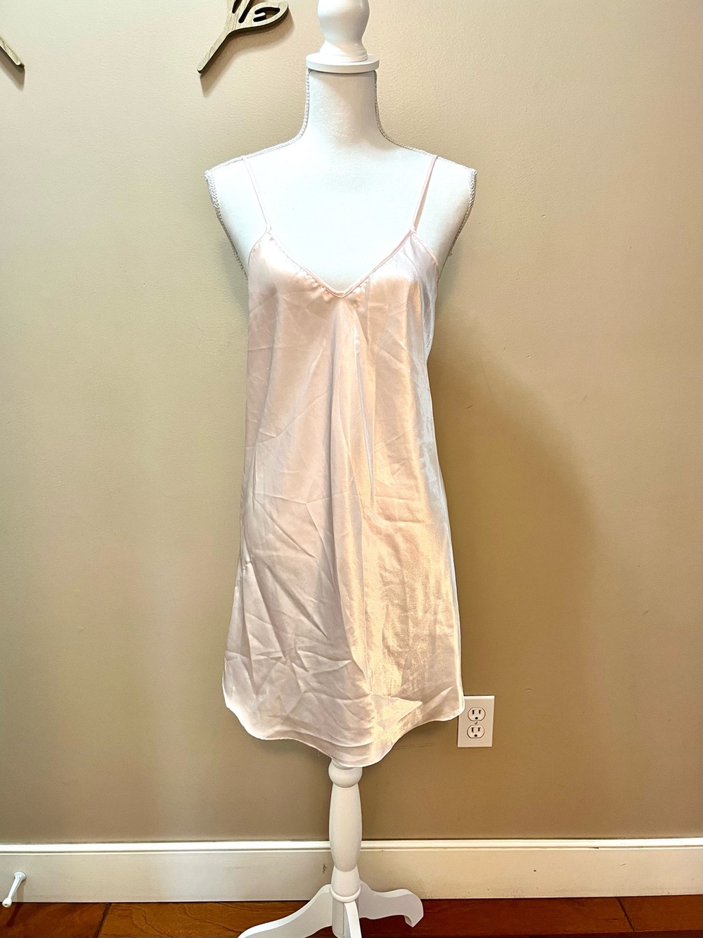 Dentelle Vintage Pink Slip Dress Size Medium
